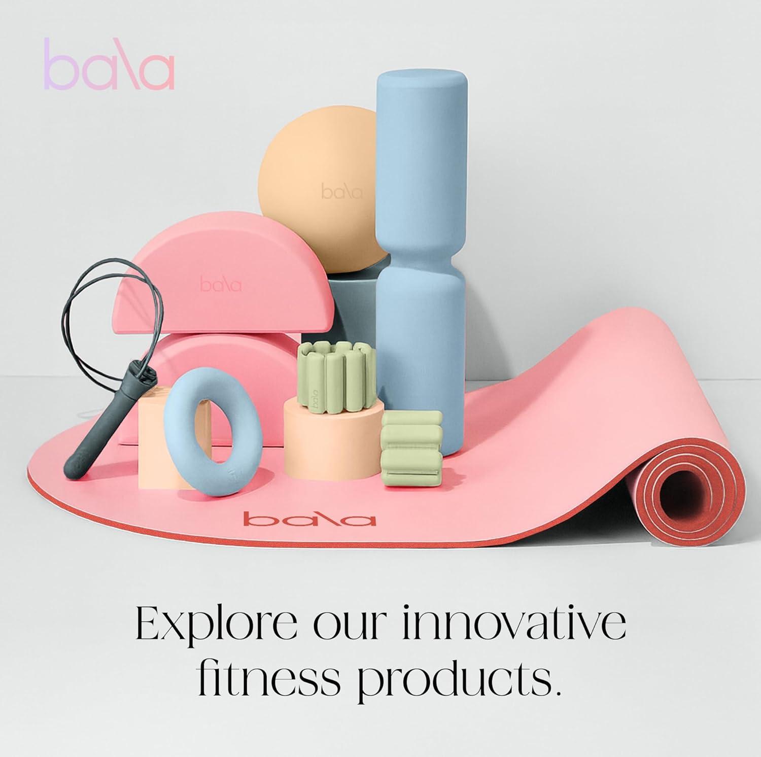 image:imageBala The Plush Yoga Mat for Home Gym Soft 10mm Thick Workout Mat for Yoga Pilates Aerobics amp Fitness Exercise Lightweight Travel Friendly amp Sweat Absorbing Workout EssentialsCharcoal